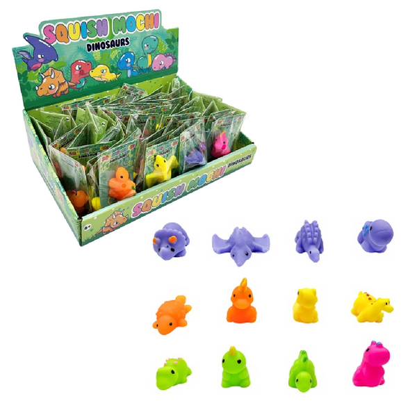 Super squishy and super cute little Squish Mochi Dinosaur! A great little fidget to take anywhere.