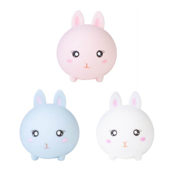 The Smoosho's Jumbo Bunny is the ultimate sensory companion, combining the irresistibly soft feel of a jumbo squishy with the adorable charm of a sweet bunny friend.