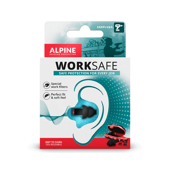 The Alpine WorkSafe Earplugs are meticulously designed to offer robust protection against the potentially damaging noise levels that machinery and tools can produce.