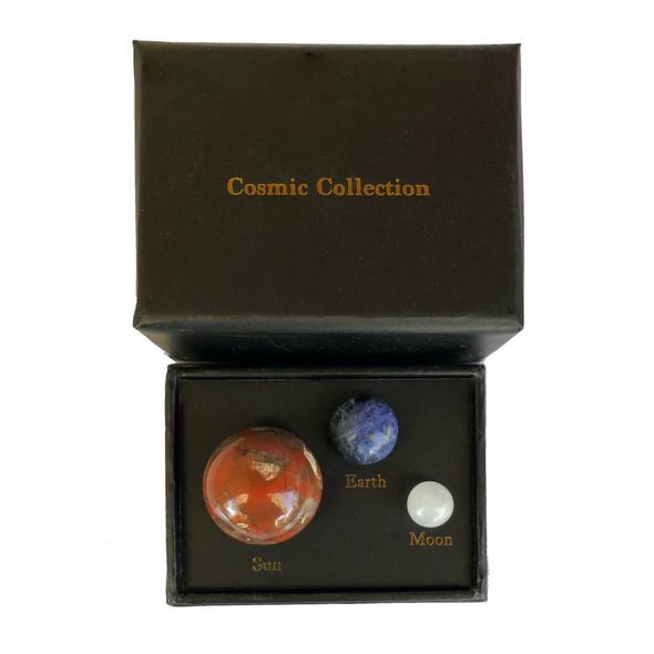 Step into the universe with the Cosmic Collection, an exquisite trio of gemstones that paints a portrait of our celestial neighbourhood.