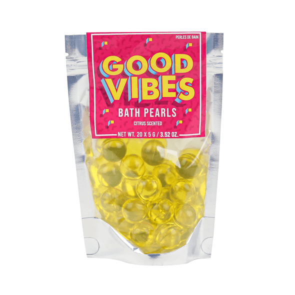 Revive the effervescent spirit of the 90's and add some good vibes to your bath-time routine with our Good Vibes Bath Pearls.