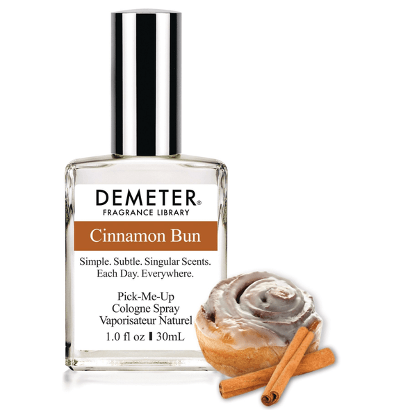 Demeter Cinnamon Bun Fragrance, with its delectable blend of cinnamon & sugar,  perfectly captures the essence of a freshly baked cinnamon bun – sweet, warm & irresistibly inviting.