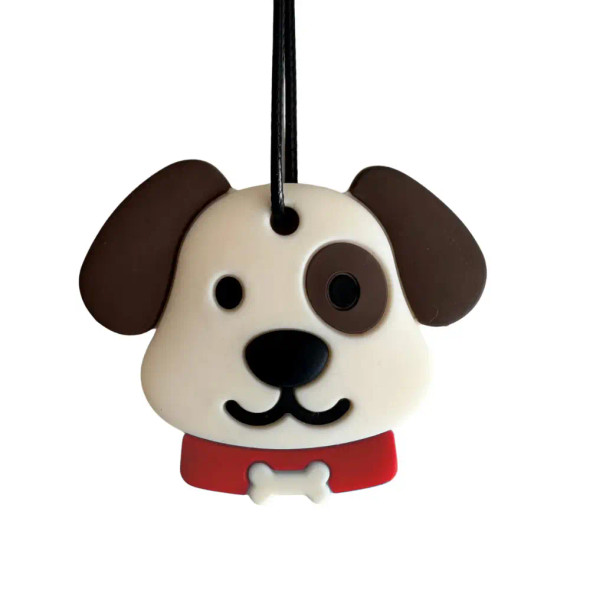 Jellystone Puppy Chew Pendant - Red is designed to captivate and comfort children while providing a discreet and safe oral sensory experience.