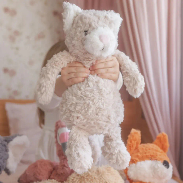 Soothe big feelings with Pickles The Weighted Cat. Soft plush, for hot or cold use. Supports calm, focus and sleep.