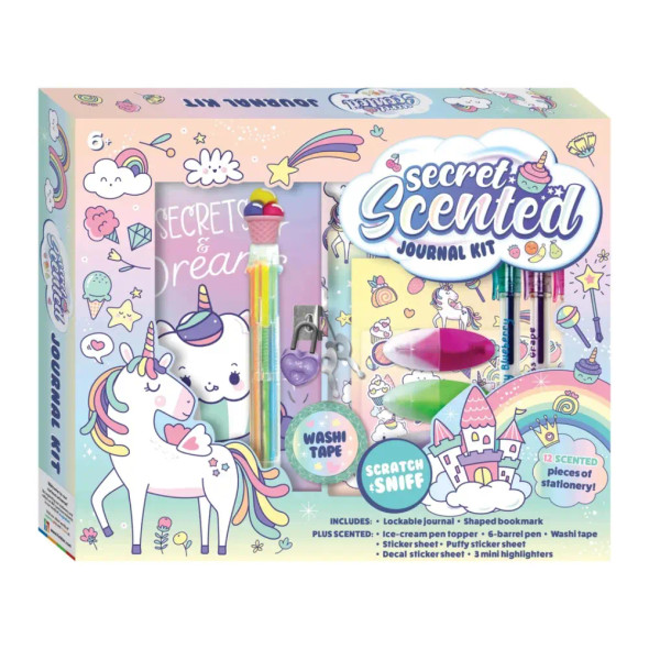 The Secret Scented Journal Kit turns journaling into a magical sensory experience where kids can write, decorate, and dream