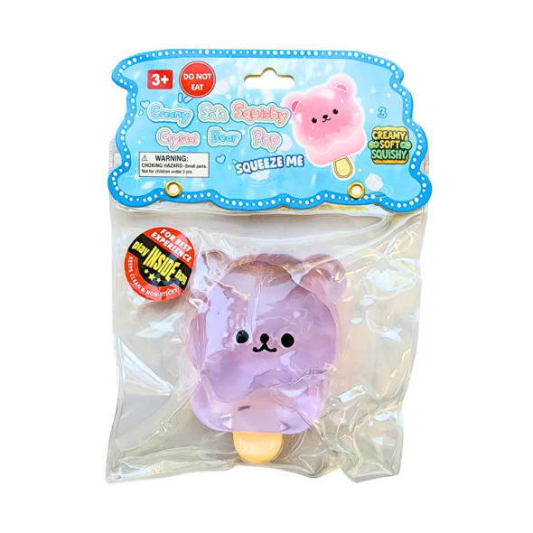 Soft, squishy, and irresistibly cute, the Crystal Bear Pop Squishy is a fun sensory fidget designed to soothe busy hands and calm the mind.
