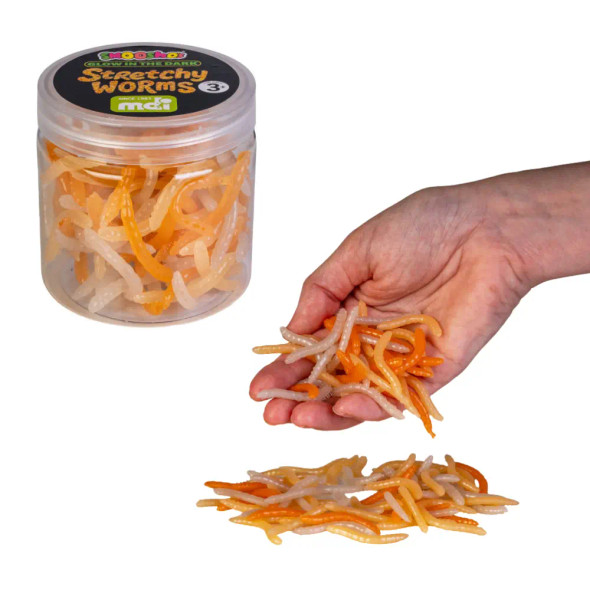The Stretchy Worms Glow in the Dark are the ultimate sensory fidget for kids who love tactile play with a glowing twist.