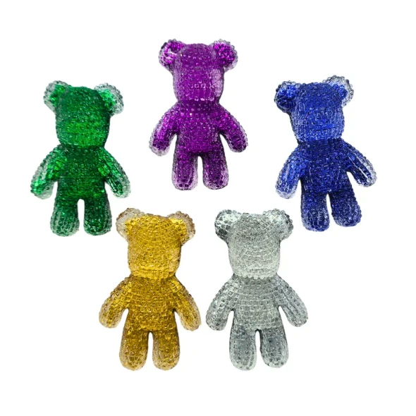 Perfect for fidgety fingers, sensory seekers, worry moments and pocket-sized calm. Each Spiky Bear - Glitter is unique, sparkly and handmade with love.