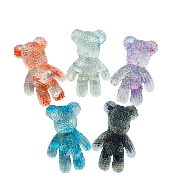 Spiky Bears - Diamante handmade sensory fidgets are perfect for busy fingers, sensory seekers, fidgety moments, worry moments and anyone who loves a tactile fidget with a bit of sparkle.