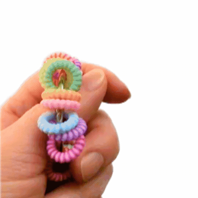 Dinky Things XL Fidgets - Bauble is the bigger, chunkier version of our original Candy Cane fidget! Bright striped rings, tactile texture, soft tinkly movement and satisfying XL fidget fun.