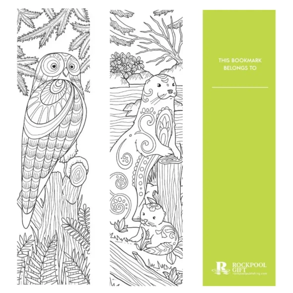 A collection of over 40 beautifully illustrated Animals Colouring Bookmarks, perfect for mindful creativity, relaxation and adding a personal touch to every reading adventure.