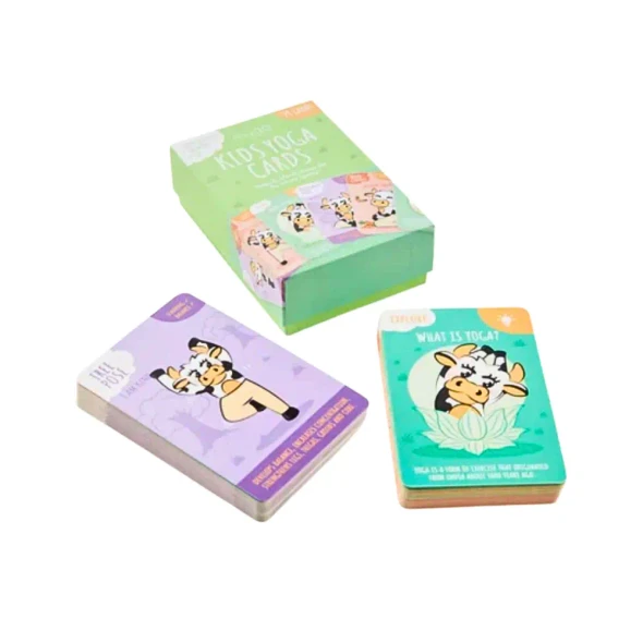 Help children build confidence, mindfulness and emotional wellbeing with these 59 beautifully illustrated Kids Yoga Pose & Mindfulness Cards. Perfect for home, classrooms, therapy and kids' yoga.