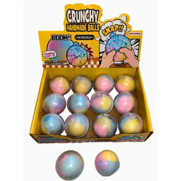 Crack the Squishy Wax Cracking Rainbow Ball crunchy outer shell to reveal a soft squishy centre. A colourful sensory fidget perfect for stress relief and busy hands.