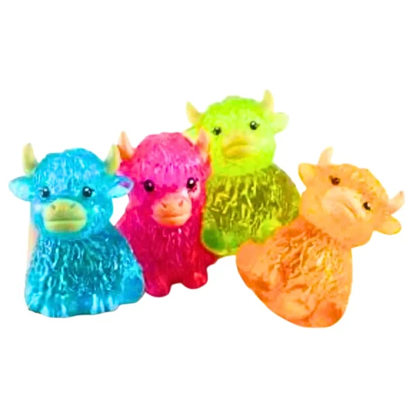 Squish, squeeze and fidget with an adorable Translucent Highland Cow! Bright, colourful and satisfyingly squishy for sensory play, busy hands and cow lovers.