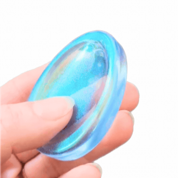 Sensory Stones - Iridescent Worry Stones Set is a handmade resin set featuring smooth, glossy stones with a beautiful iridescent colour-shifting finish. Perfect for busy fingers, tactile exploration, worry moments and calming sensory play.