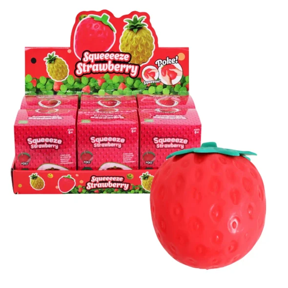 Squeeze and squish this Jumbo Strawberry! Approx. 13 cm with soft high-density foam and satisfying slow-rising action for tactile sensory fun.