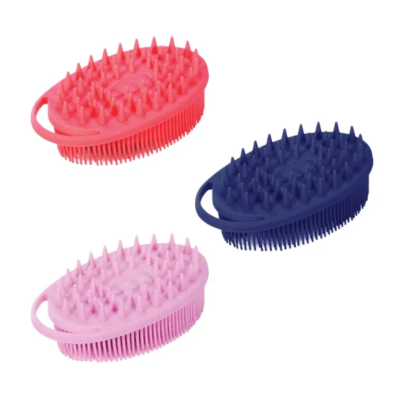 Explore two tactile textures with our 2-in-1 Silicone Sensory Brush. Soft bristles for body washing and textured tips for scalp massage.