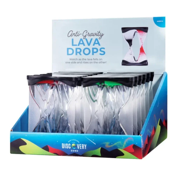 Watch colourful droplets rise and fall with Anti-Gravity Lava Drops. A mesmerising liquid motion sensory timer for visual stimulation and quiet sensory play.