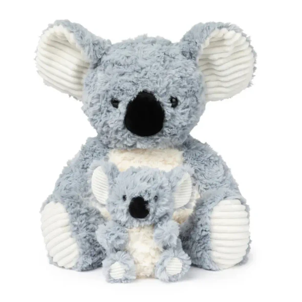 Mini & Me Weighted Plush - Koala Cuddles includes a 1.8 kg weighted koala and mini companion, with soft plush and ribbed textures for calming, cuddles and sensory comfort.