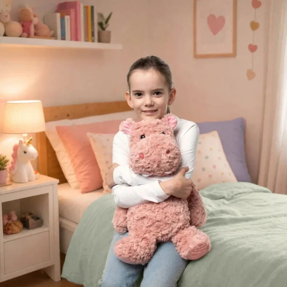 Mini & Me Weighted Plush - Hippo Hugs includes a 1.8 kg weighted hippo and mini companion, with soft plush and ribbed textures for calming, cuddles and sensory comfort.