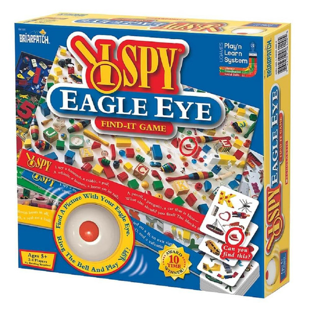 I Spy Eagle Eye combines beautiful photos, familiar object collections and rhyming riddles to create brain teasing puzzles.