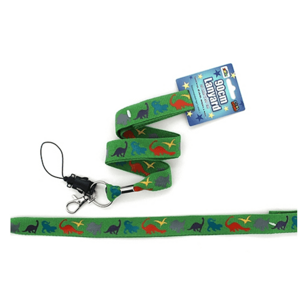 Lanyard Print - Dino is perfect for holding your fidgets, keys, ID, communication cards & so much more - right within convenient reach.