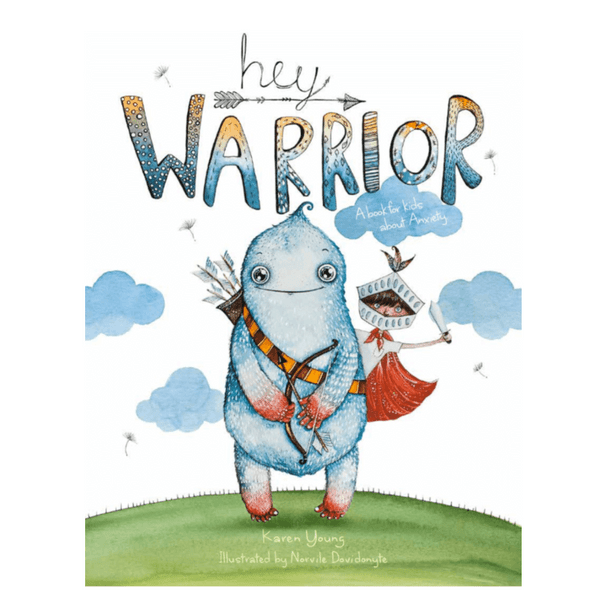 Hey Warrior is a book for kids about anxiety. Kids can do amazing things with the right information. Anxiety explained, kids empowered.