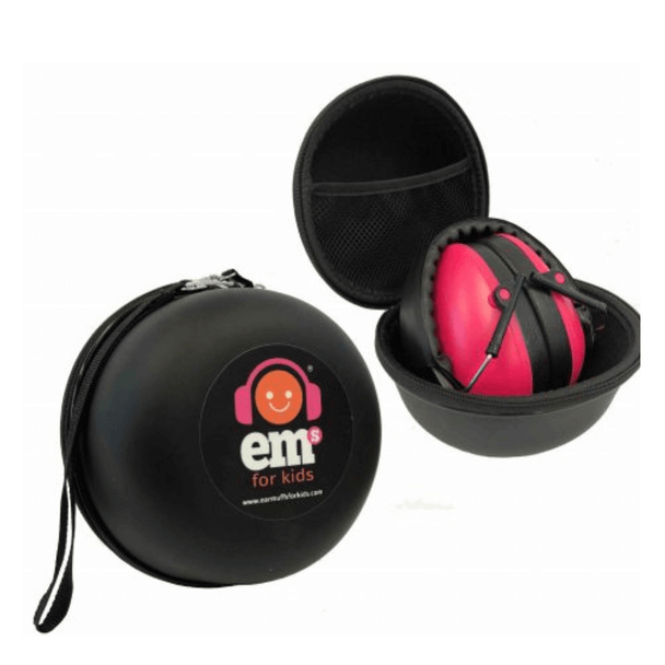 Protect the earmuffs that protect those little ears with Ems for Kids Hard Carry Case - Black! Durable, lightweight & easy to transport your earmuffs.