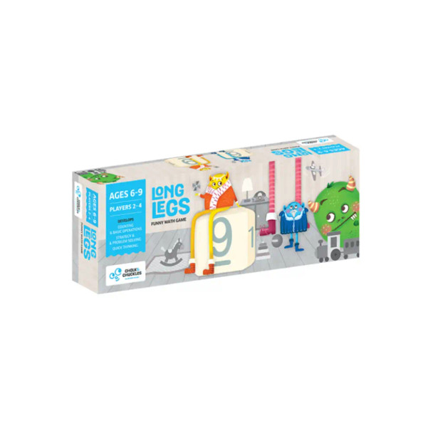 The cute little monsters are waiting to grow their Long Legs. Slide them up or down and there you go! A fun counting game.