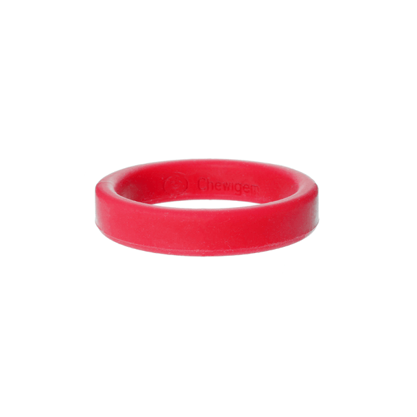 Chewigem XS Bangle - Red is made small enough to fit a toddler wrist’s, but also stretchy so would fit smaller teens and adults too!