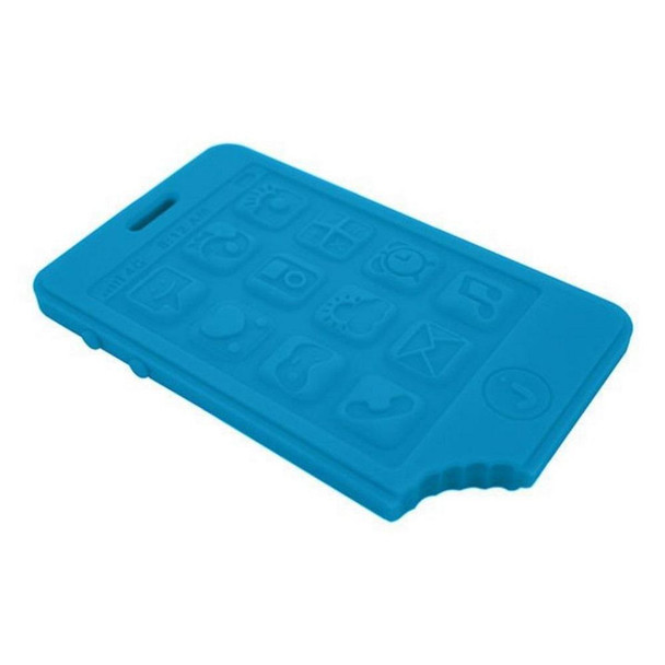 Babies love nothing more than teething on mum & dad’s mobile phone. Jellystone Jchews Smartphone - Blue is a safe alternative.