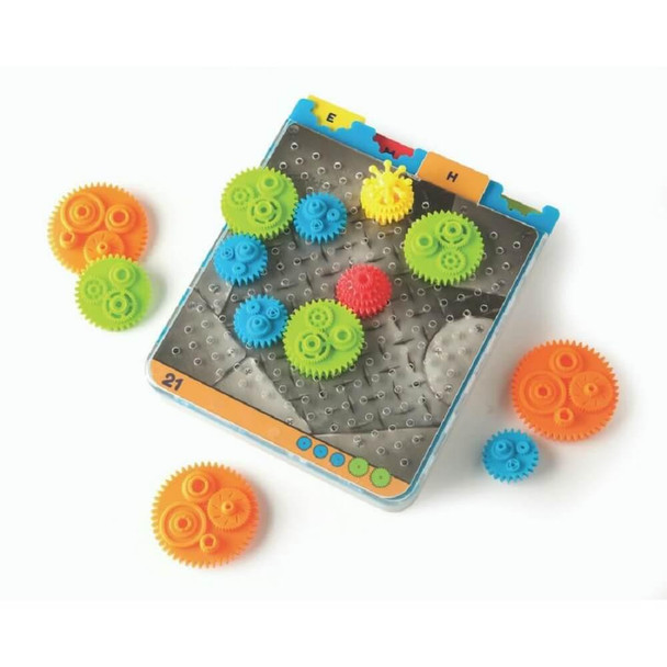 Get your brain cranking with Fat Brain - Crankity! A gear-connecting, brainteasing contraption that encourages problem-solving & thinking.