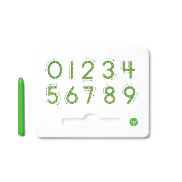 Trace the lines with the magnetic stylus and follow the arrows to learn the fundamentals of number writing with Magnatab - 0 to 9 Numbers.
