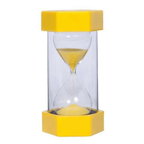 Elizabeth Richards - Sand Timer 3 Minute has moulded end caps and thick surrounding walls to help make transitions easier in a simple, effective visual way.