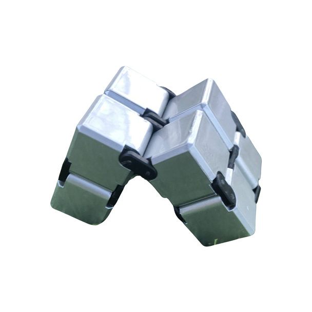 Become a whiz-bang fidgeter with the Infinity Cube - Silver. Perfect for kids, teens and adults to keep those fingers busy!