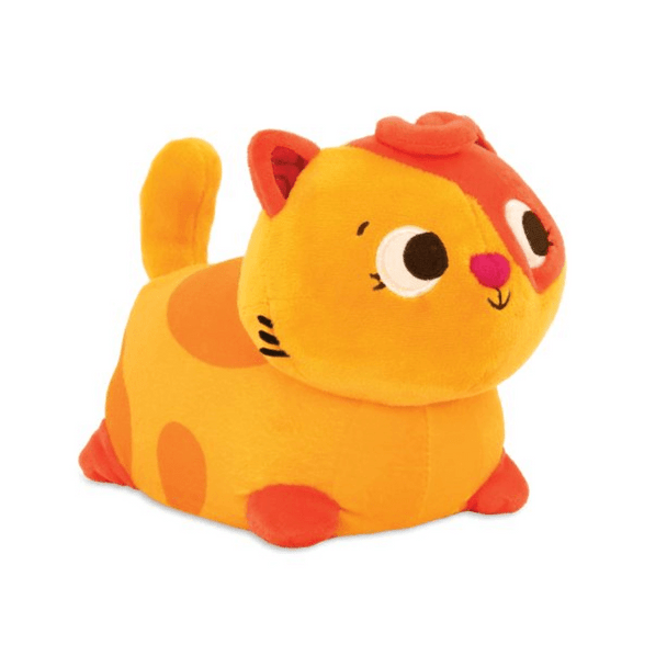 Giggly Jiggler - Cat is a wobbly and chatty lil’ buddy to keep tiny crawlers busy! Press gently on its back to see her toddle around.
