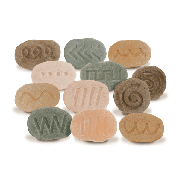 These tactile Feels-Write Pre-Writing Stones will help children to build their fine motor skills and the language to talk about shapes and patterns.