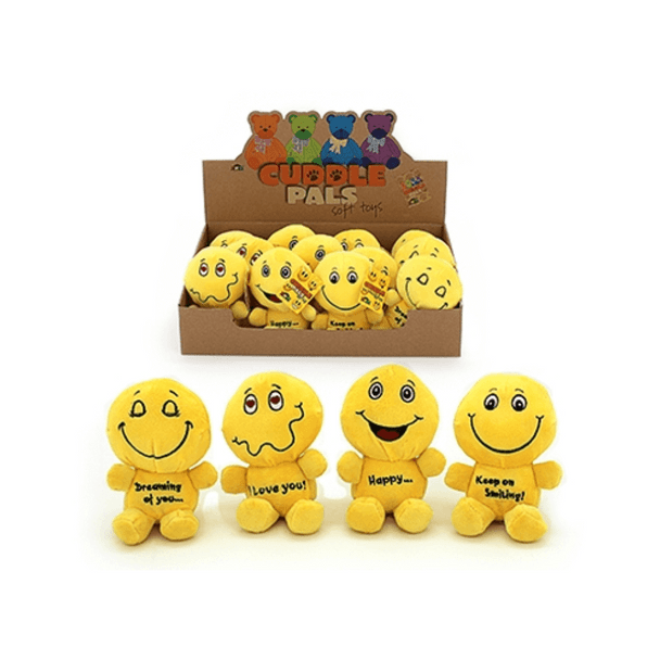 These happy and joyful little Cuddle Pal Plush Emoji Doll is sure to put a smile on the dial of even the grumpiest little child.