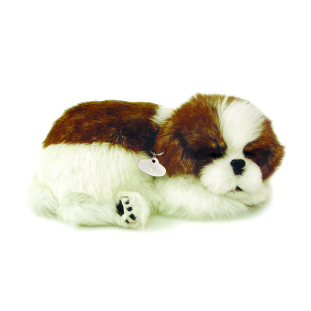 Perfect Petzzz Breathing Puppy - Shih Tzu is so cute and lifelike, you can even see it breathe! The perfect calming companion.