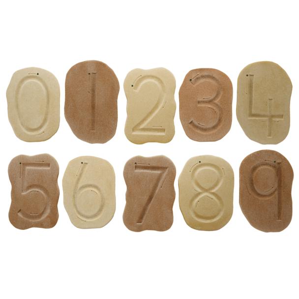 Feels-Write Number Stones offer a tactile and visual way for children to practise number formation and build confidence.