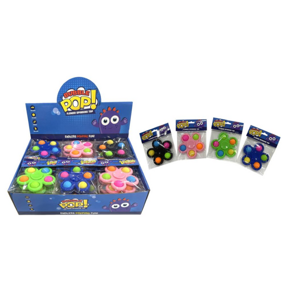 Two fidgeting favourites combined into one fabulous mega-fidget! A Pop It Fidget Spinner Flower will keep those fidgeting fingers busy all day.