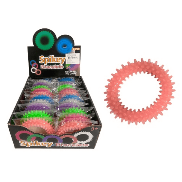 This Glow In The Dark Spikey Bracelet is great for extra sensory input when you are out and about or extra stressed and need some firm sensory input.