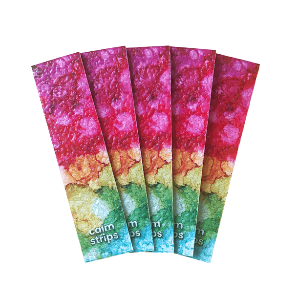 Calm Strips - Radiant - River Rock textured sensory stickers are discreet fidget tools, crafted to provide sensory stimulation to help regulate & increase focus