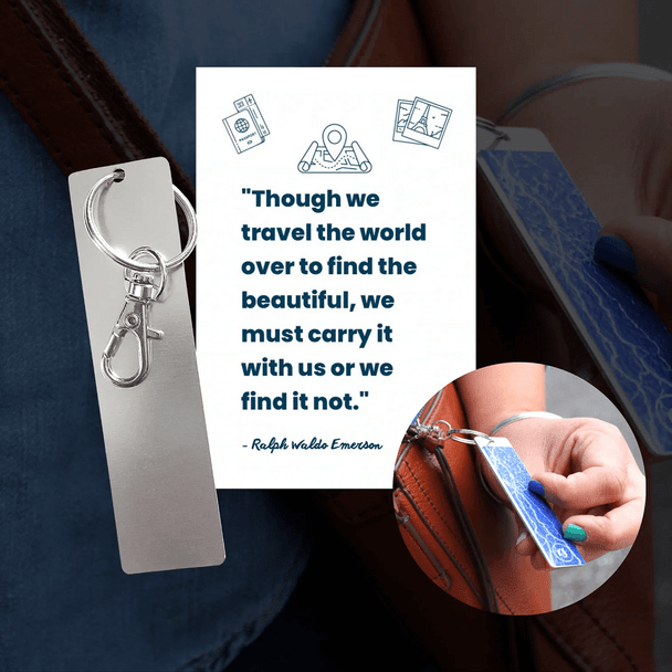 Calm Strips - Carry Tag Rectangle is made of a high-quality stainless steel. Perfectly sized to fit your Calm Strips! You can place Calm Strips on either side.