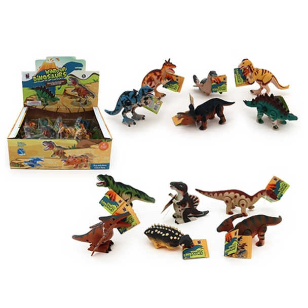 The Wind Up Dino is a fun and exciting toy for kids of all ages! With 12 assorted dinosaur designs, this toy is perfect for racing and competing with friends.