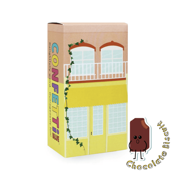 Confetti Blue - Chocolate Biscuit Fragrance Oil set includes everything your little one needs to make their own custom fragrance by adding water alone.