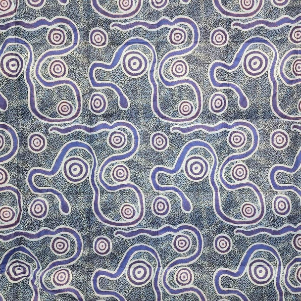 Weighted Lap Blanket - Snake Dreaming 2.5kg can be used as part of occupational therapy for Autistic people, stress, ADHD, anxiety, restless legs and sensory issues.