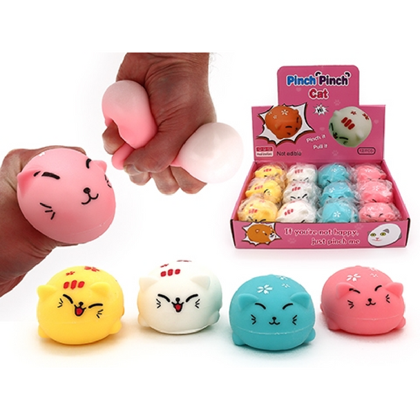 It's an irresistible challenge to put your Squeeze Cat down once you've squished, stretched and squeezed these soft, colourful critters.