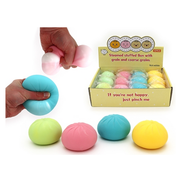 It's an irresistible challenge to put your Squeeze Bun down once you've squished, stretched and squeezed these soft, colourful dumplings.