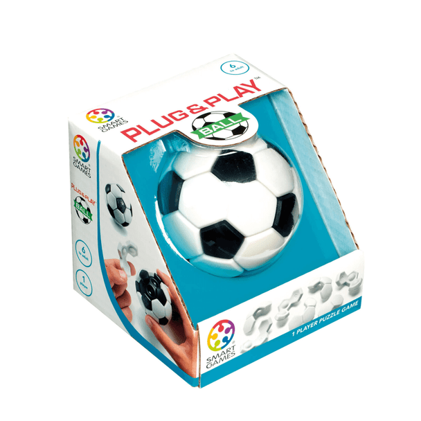 Can you tackle this 3D challenge? Ready to take a shot at the Plug & Play Ball? Try to fit all 7 puzzle pieces on the ball.